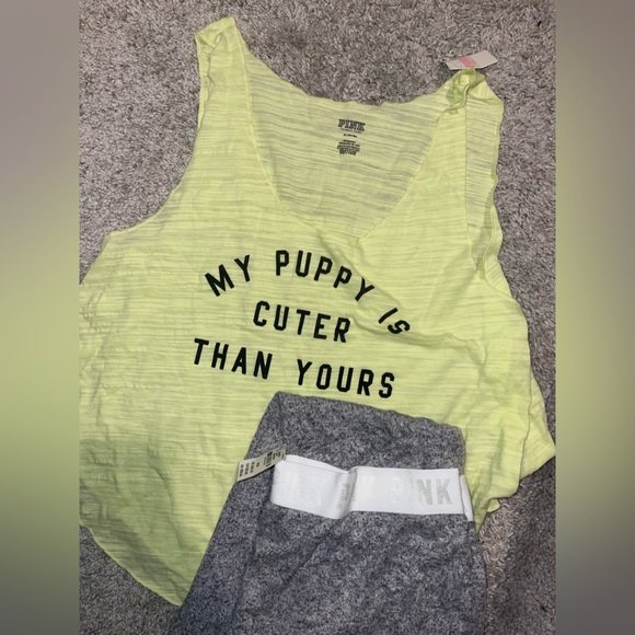 Vs pink outfit tank and leggings - Picture 1 of 2